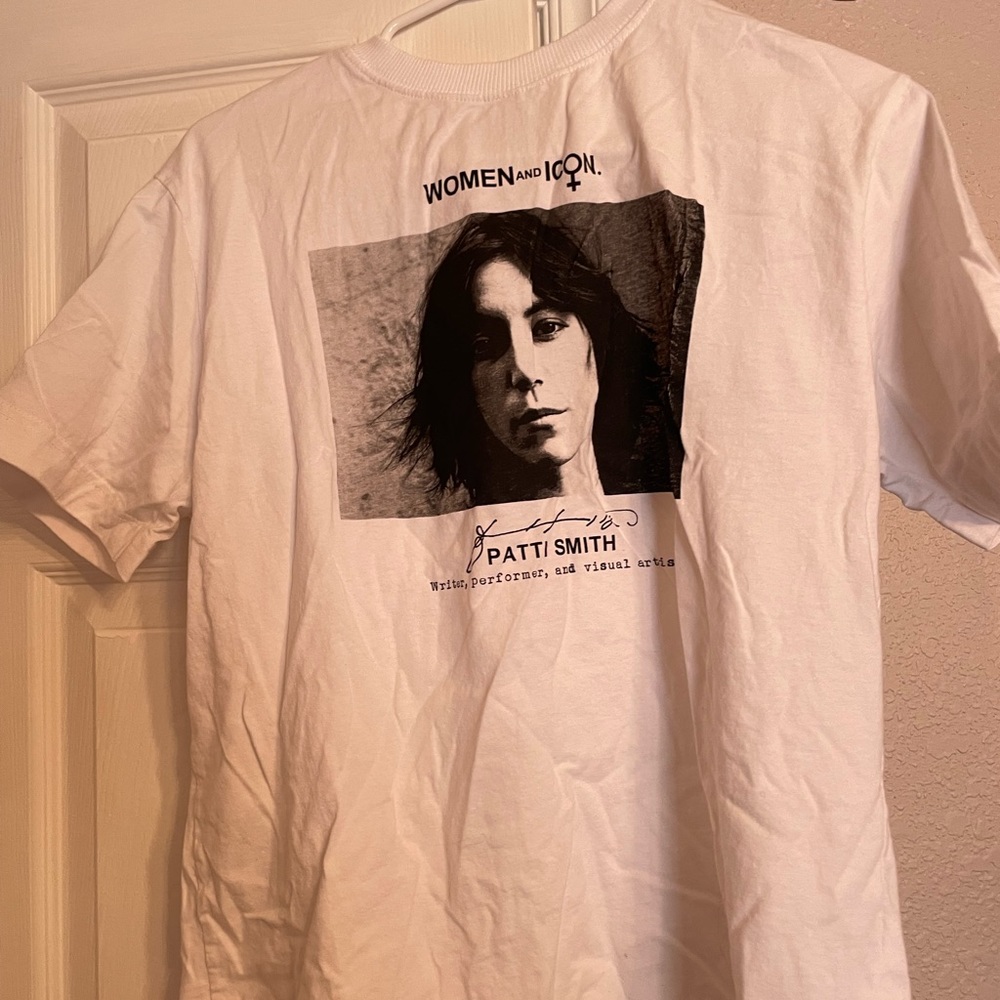 Zara white tee Patti Smith Size S